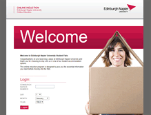 Tablet Screenshot of onlineinduction.napier.ac.uk