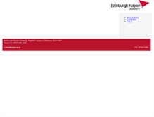 Tablet Screenshot of alumni.napier.ac.uk